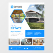 Huis te koop Custom Window Cling Raamsticker (Vel)