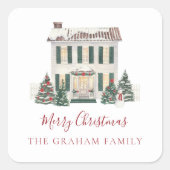 Huis Vakantie Sticker (Voorkant)