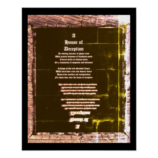 Huis van Afleiding Perfect Poster (Voorkant)