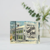 Huis van de Beroemde School van de Kerstman Feestdagenkaart (Staand voorkant)