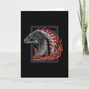 HUIS VAN DE DRAAK   Drakenprofiel in vlammen Kaart