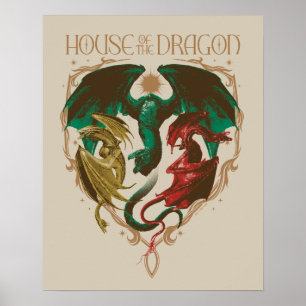 Huis van de Draak Drakenschild Poster
