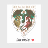 Huis van de Draak | Drakenschild Sticker (Vel)