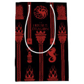 Huis van de Dragon Crest Patroon Medium Cadeauzakje (Voorkant)