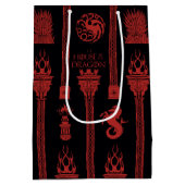 Huis van de Dragon Crest Patroon Medium Cadeauzakje (Achterkant)