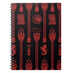 Huis van de Dragon Crest Patroon Notitieboek