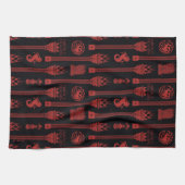 Huis van de Dragon Crest Patroon Theedoek (Horizontaal)