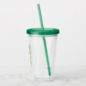 Huis van de Dragon Goud & Groen Nieuwjaar | 恭喜發財 Acryl Drinkbeker (Links)