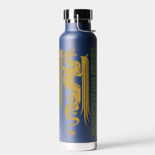 Huis van de Dragon Goud & Groen Nieuwjaar 恭喜發財 Waterfles