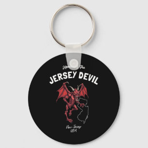 Huis van de Jersey Devil New Jersey VS Cryptid Sleutelhanger