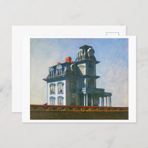 Huis van de spoorwegen   Edward Hopper   Briefkaart