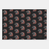 HUIS VAN DE TEKST | Drakenprofiel bij ontvlammen Inpakpapier Vel (Voorkant)