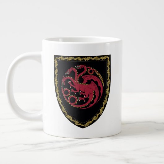 HUIS VAN DE TEKST | House Targaryen Crest Extra Grote Beker (Links)