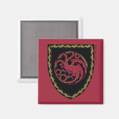 HUIS VAN DE TEKST | House Targaryen Crest Magneet (Voorkant / Achterkant)