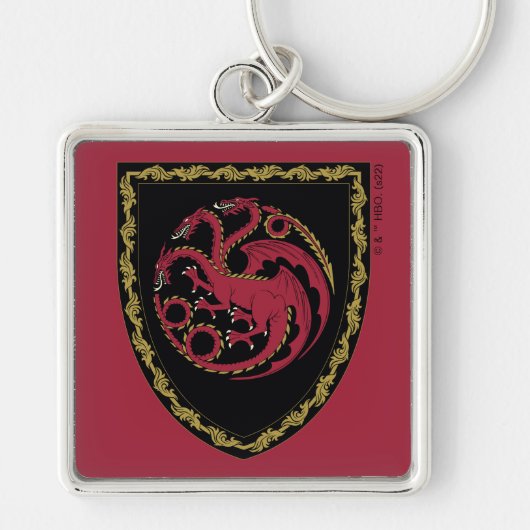 HUIS VAN DE TEKST | House Targaryen Crest Sleutelhanger (Voorkant)