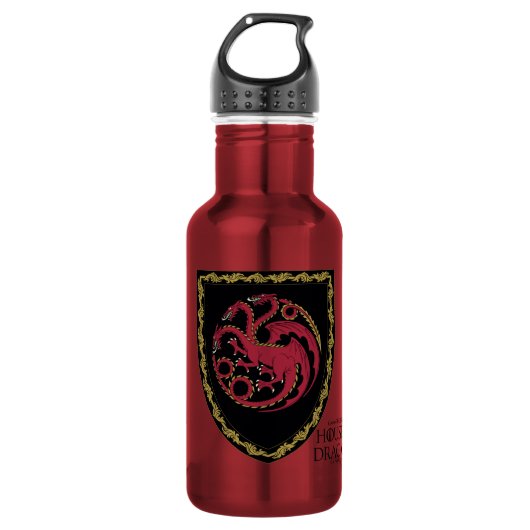 HUIS VAN DE TEKST | House Targaryen Crest Waterfles (Voorkant)