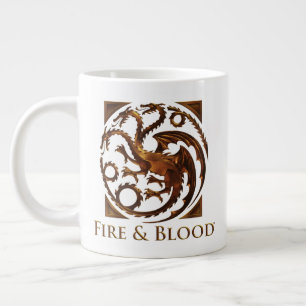 HUIS VAN DE TEKST   House Targaryen Sigil Extra Grote Beker