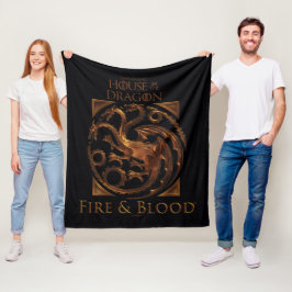 HUIS VAN DE TEKST | House Targaryen Sigil Fleece Deken