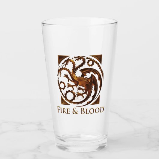 HUIS VAN DE TEKST | House Targaryen Sigil Glas (Voorkant)