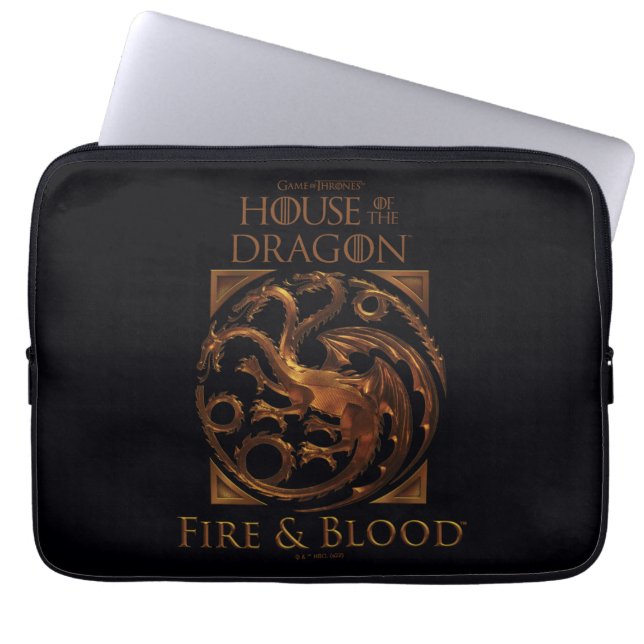 HUIS VAN DE TEKST | House Targaryen Sigil Laptop Sleeve (Voorkant)