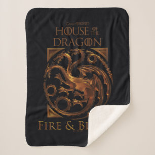 HUIS VAN DE TEKST House Targaryen Sigil Sherpa Deken