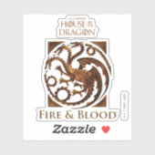 HUIS VAN DE TEKST | House Targaryen Sigil Sticker (Vel)