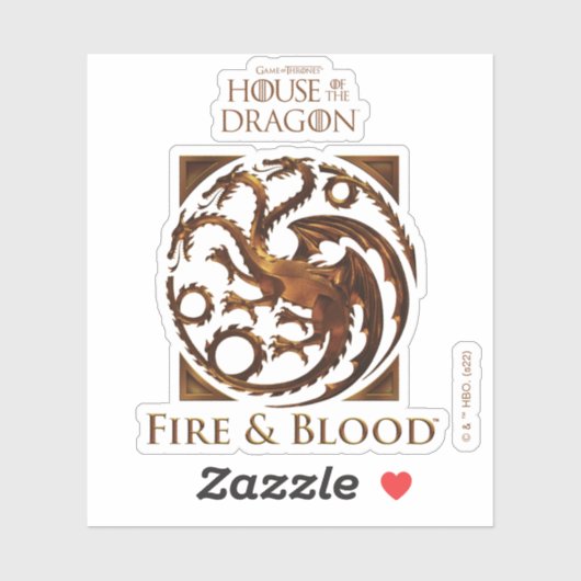 HUIS VAN DE TEKST | House Targaryen Sigil Sticker (Vel)