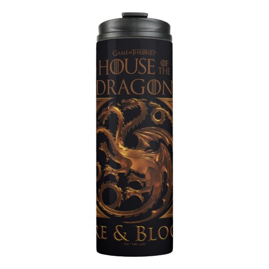 HUIS VAN DE TEKST | House Targaryen Sigil Thermosbeker (Voorkant)