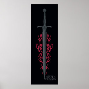 HUIS VAN DE TEKST Koning Viserys Flaming Sword Poster