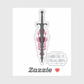 HUIS VAN DE TEKST | Koning Viserys Flaming Sword Sticker (Vel)
