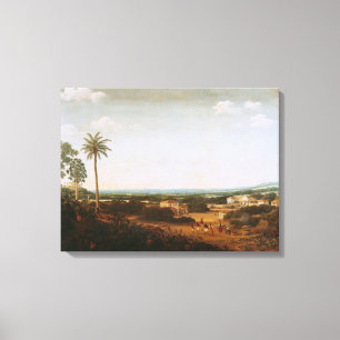 Huis van een Portugese Nobleman in Brazilië Canvas Afdruk