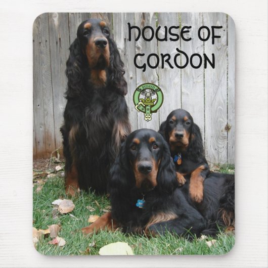 HUIS VAN GORDON, Gordon Setter Mousepad Muismat (Voorkant)