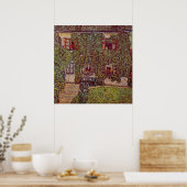Huis van Guardaboschi door Gustav Klimt, Vintage K Poster (Keuken)