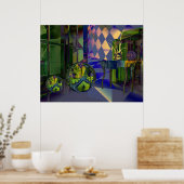 Huis van het poster van de stijgende zon (Keuken)