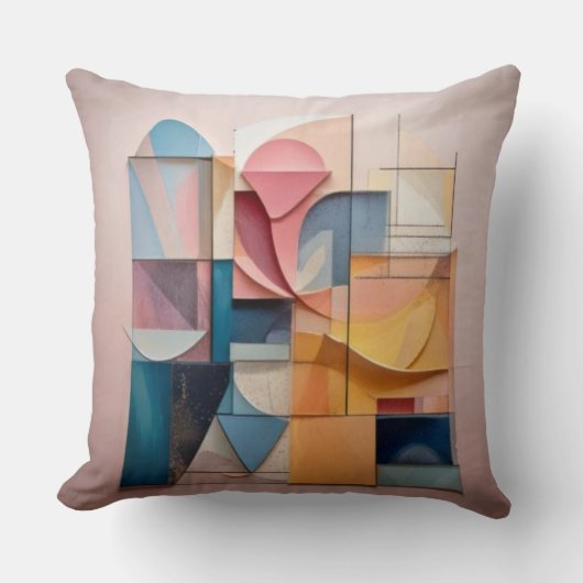 Huis van kleuren kussen (Voorkant)