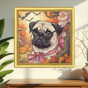 Huis van Pug, Halloween Art Nuovo, Gekaderde Klok