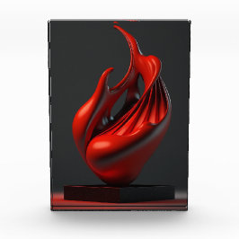 " huis van spoelen " poster van geometrische houtw fotoblokken