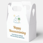 Huis Verwarmingscadeau Onroerend Goed Bedrijf aan Bedankdoosjes (Geopend)