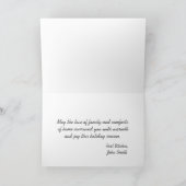 Huis voor de Feestdagen Winter Scene Wenskaarten (Binnen)