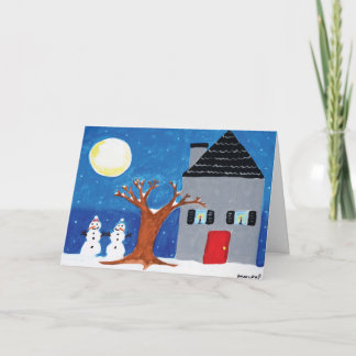 Huis voor het Vakantie met "prettige feestdagen Kaart