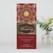 Huis Warming Op Aarde Party Uitnodiging (Staand voorkant)