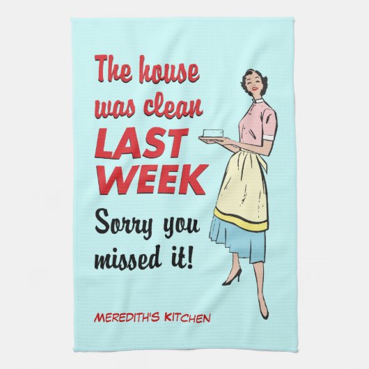 Huis was schoon theedoek (Verticaal)