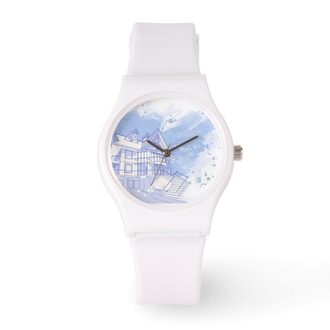 huis : waterverf trekken horloge (Voorkant)