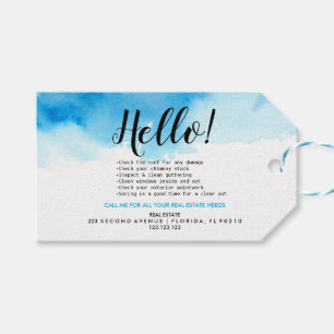 Huisagent HELLO Lente checklist Cadeaulabel