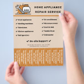 Huisapparatuur Reparaties Afscheurstroken Flyer (Hand)