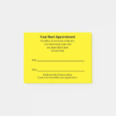 Huisarts Afspraakherinnering Geel Post-it® Notes (Voorkant)