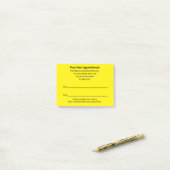 Huisarts Afspraakherinnering Geel Post-it® Notes (Op bureau)
