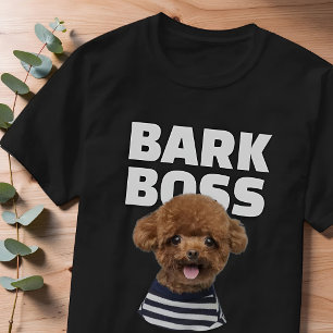 Huisbaas Hond Foto Modern Koel Aangepast Huisdier T-shirt