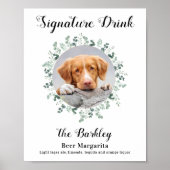 Huisbar Signature-drank Hond Bar Honden Foto Huwel Poster (Voorkant)