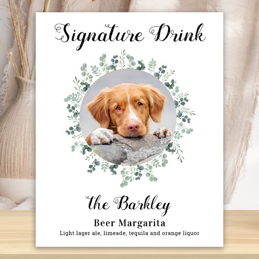 Huisbar Signature-drank Hond Bar Honden Foto Huwel Poster